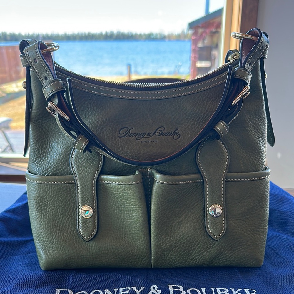 Dooney & Bourke Green Leather Women's Bag